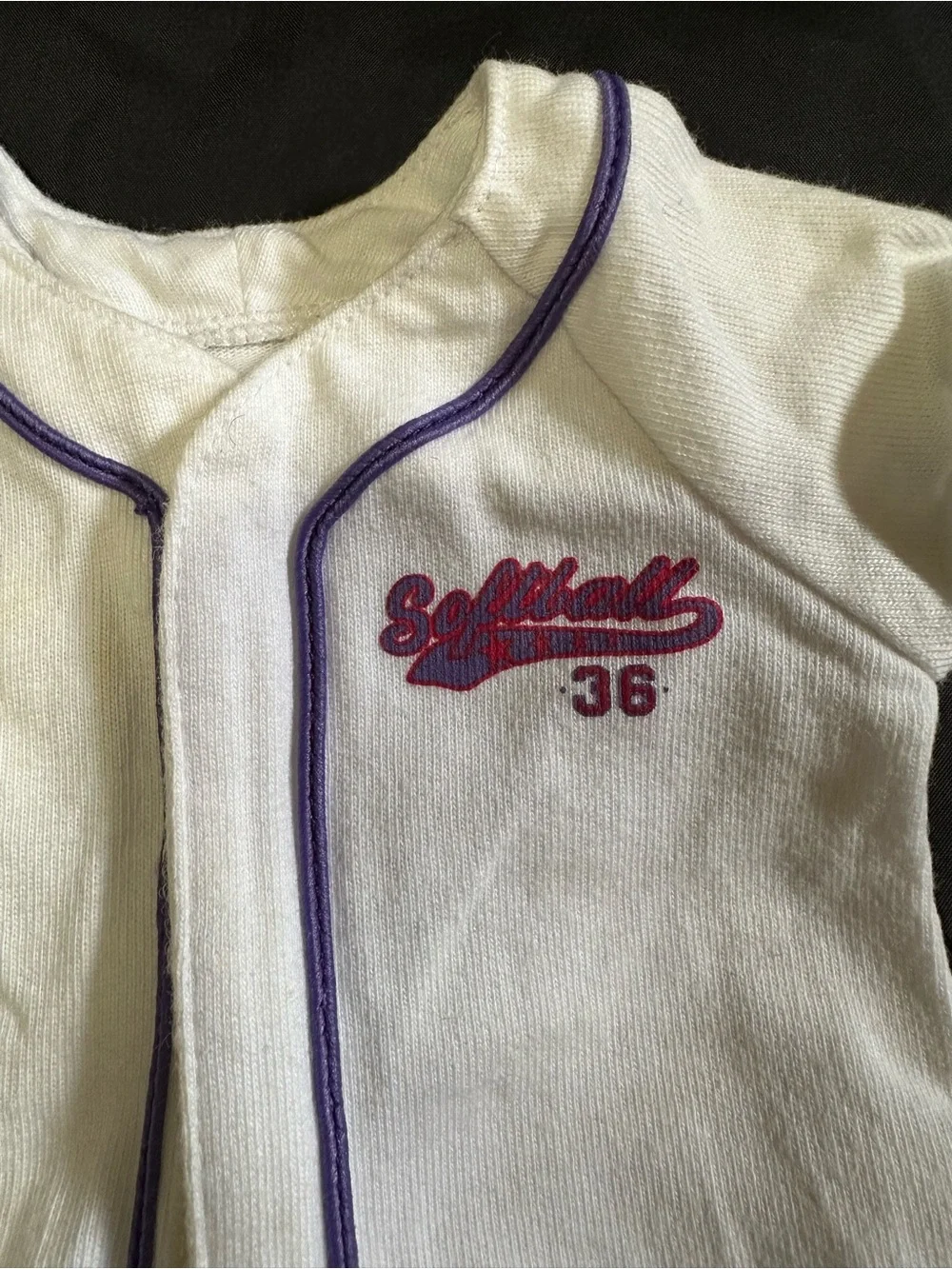 American Girl Doll softball Jersey